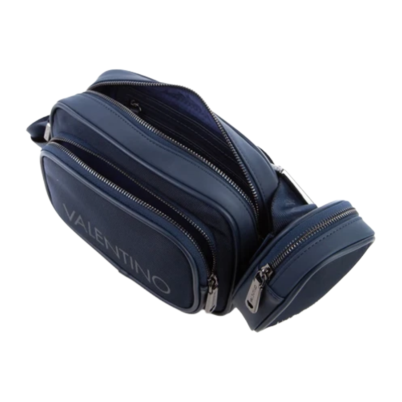 Mario Valentino Oceano Blue Men's Crossbody Bag With Pouch