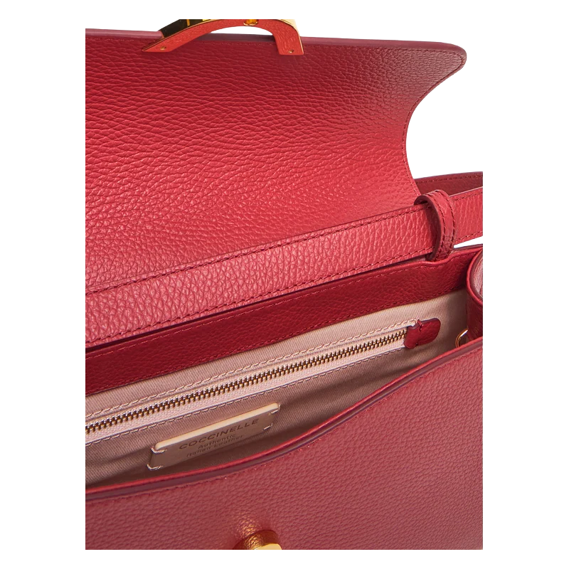 Coccinelle Womens Dew Shoulder Bag Sangria Red E1QTF120201