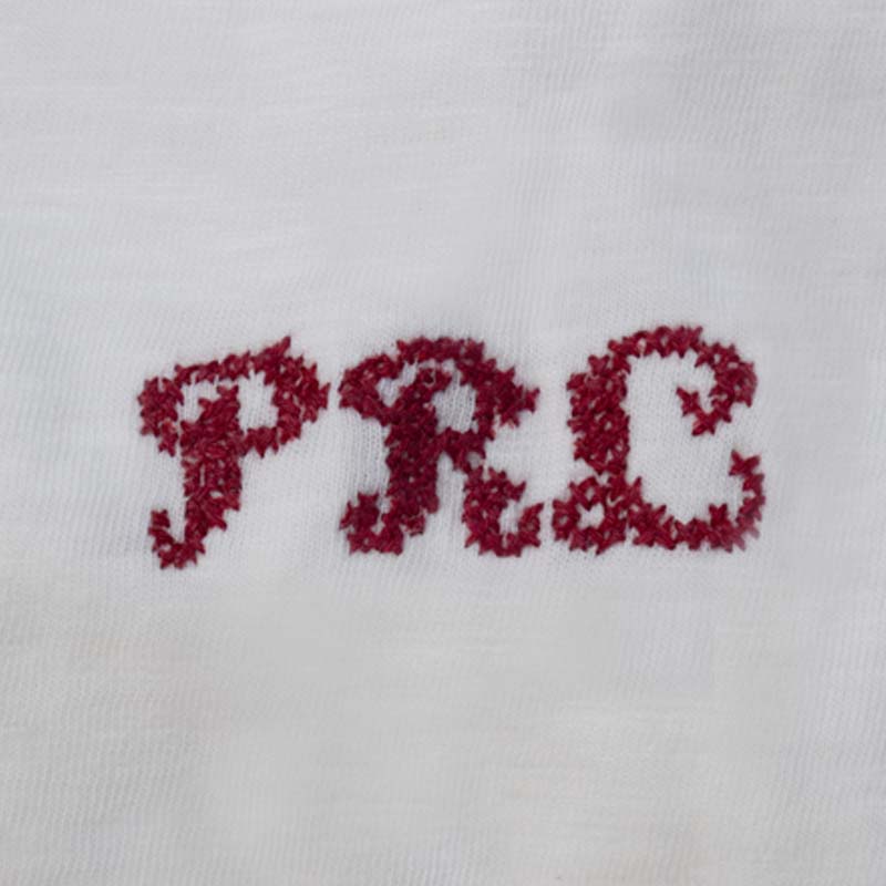 Ralph Lauren Polo Cross-Stitch Embroidered T-Shirt White