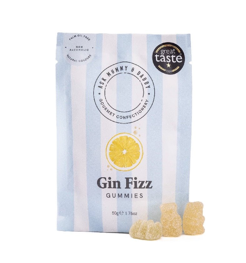 Ask Mummy & Daddy Gin Fizz Gummies Sweets 50g