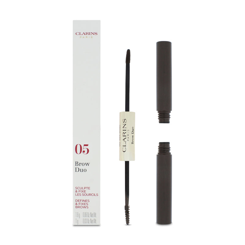 Clarins Brow Duo Defines & Fixes Brow 05 Dark Brown