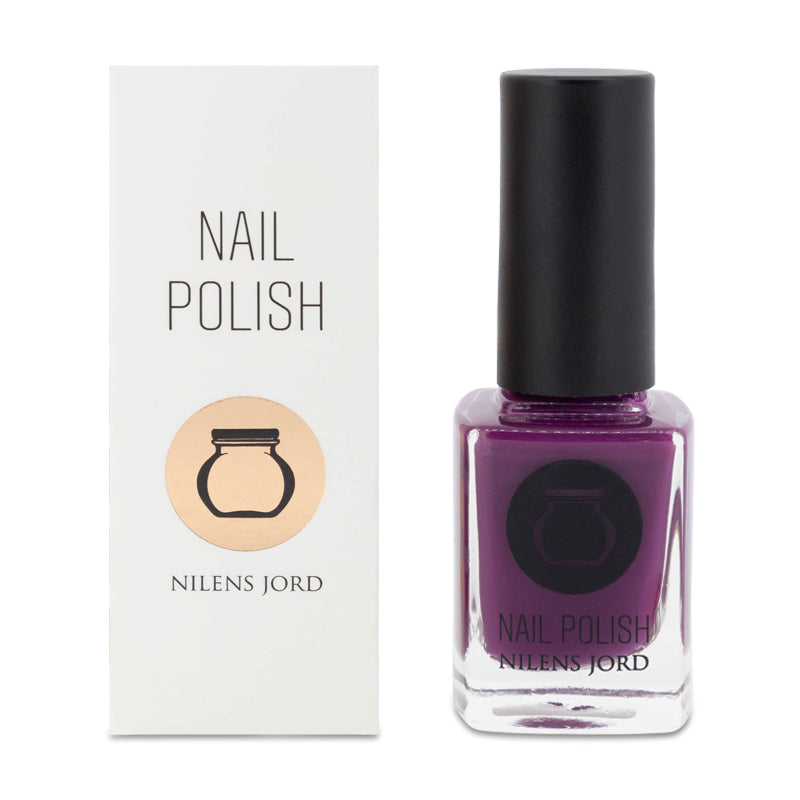 Nilens Jord Long-Lasting Purple Nail Polish No 6603 with Wide Brush