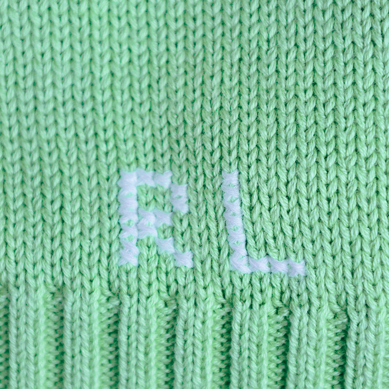 Ralph Lauren Polo Cadet Bear Knit Jumper Mint Green Women's