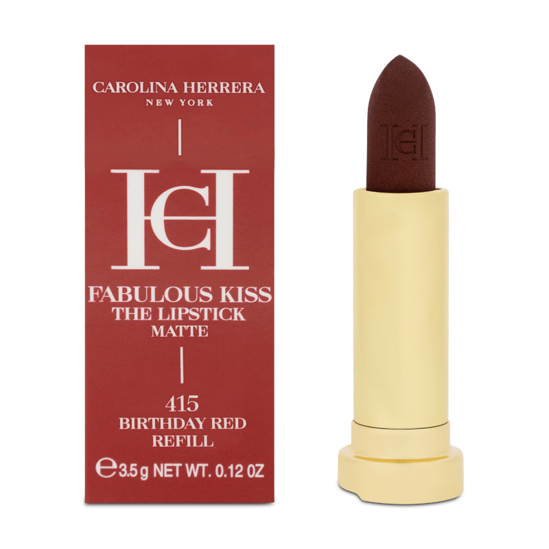 Carolina Herrera Fabulous Kiss The Lipstick Matte 415 Birthday Red Refill