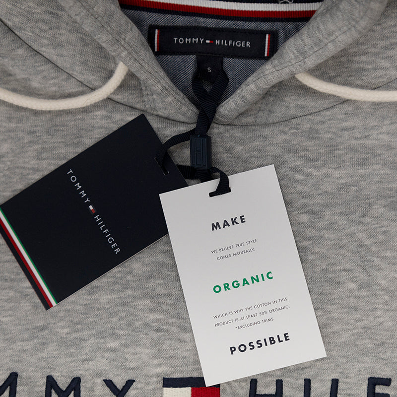 Tommy Hilfiger Core Logo Hoodie Men's Grey