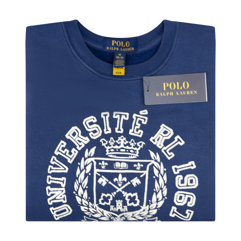 Ralph Lauren Polo Fleece Graphic Boys Jumper Blue