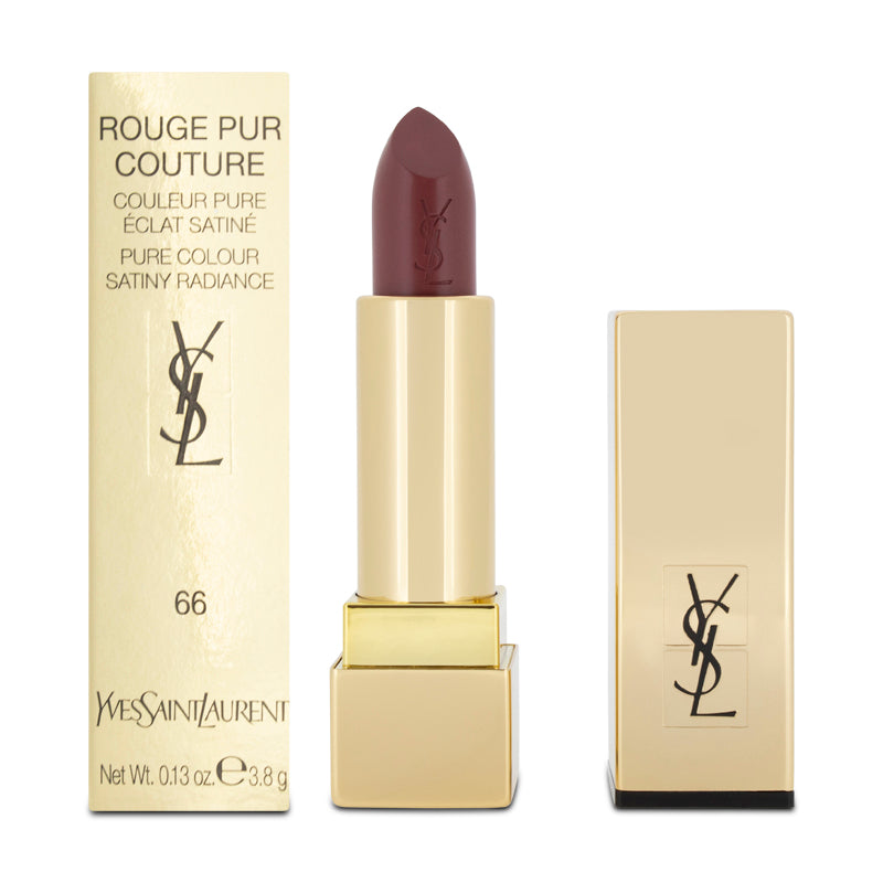 YSL Rouge Pur Couture Brown Lipstick 66 Bois De Rose – (Blemished Box)