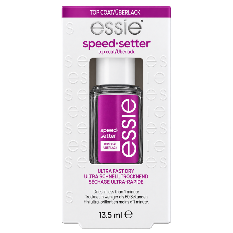 Essie Speed Setter Top Coat Ultra Fast Dry 13.5ml (Blemished Box)
