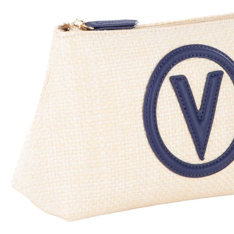 Mario Valentino Women's Makeup Bag Natural/Blue