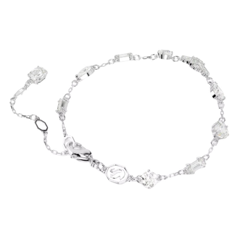 Swarovski Idyllia Bracelet Snowflake, White, Rhodium Plated 5701595