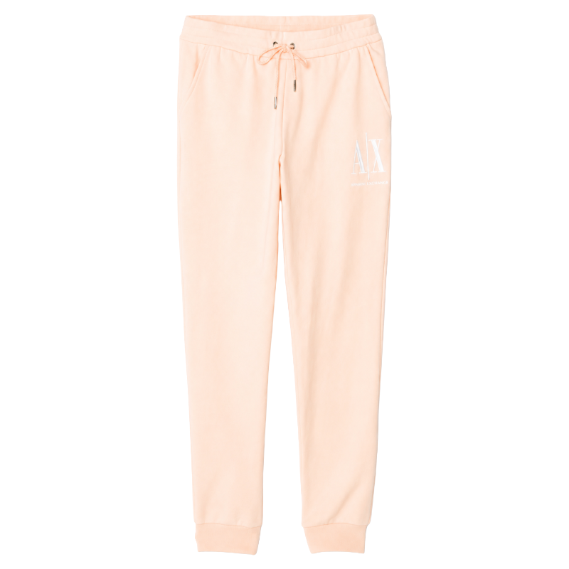 Armani Exchange Women's Peach Cotton Joggers Large