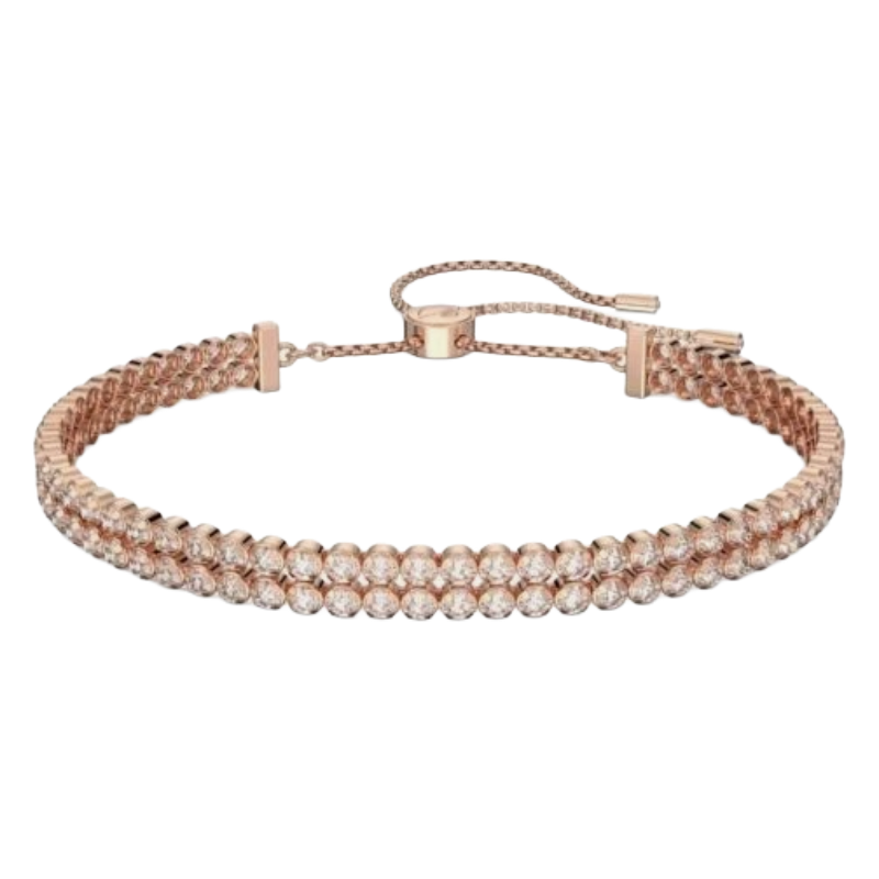 Swarovski Subtle Rose Gold Tone Crystal Medium Bracelet Medium 5224182