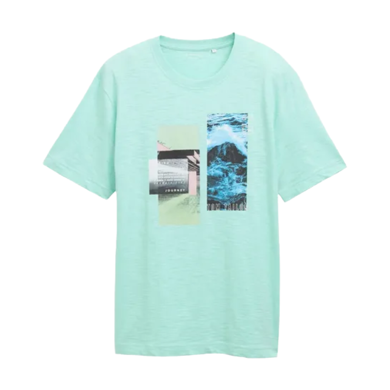 Tom Tailor Spring Journey Print Men's Cotton T-Shirt