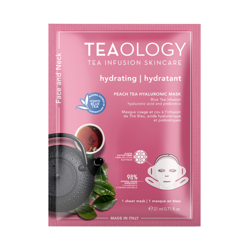 Teaology Hydrating Peach Tea Hyaluronic Face Mask - 1 Sheet 21ml