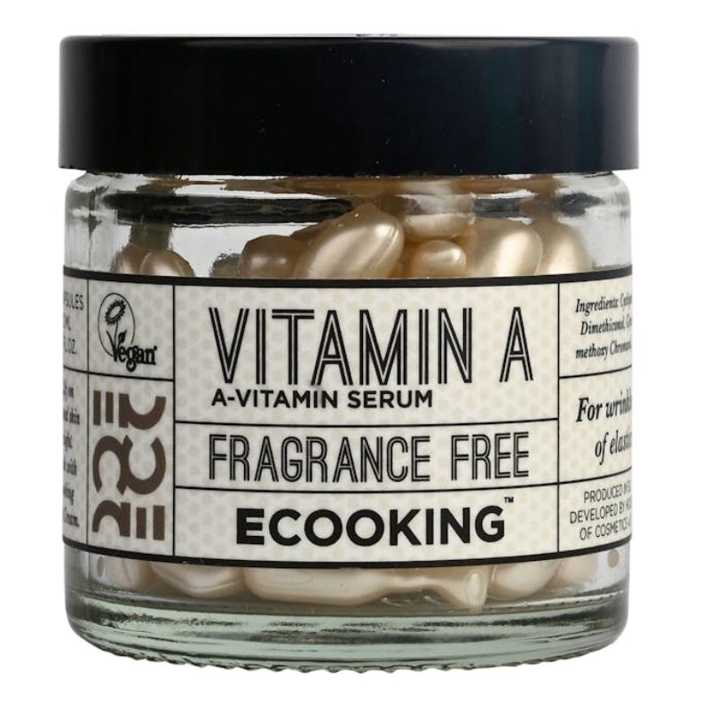 Ecooking Vitamin A Serum 0.15% with Retinol Capsules 15 x 5ml (Blemished Pot)