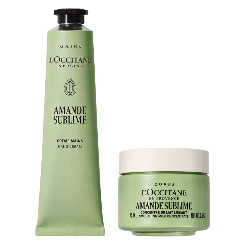 L'Occitaine Amande Sublime Hand & Body Cream Routine Set (Blemished Box)