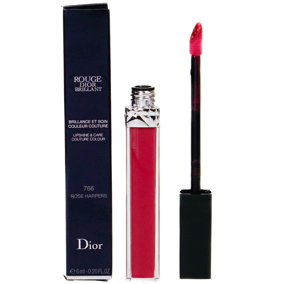 Dior Rouge Brillant Pink Lip Gloss 766 Rose Harpers