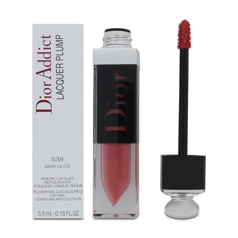 Dior Addict Lacquer Plump Lipstick in 538 Dior Glitz Pink