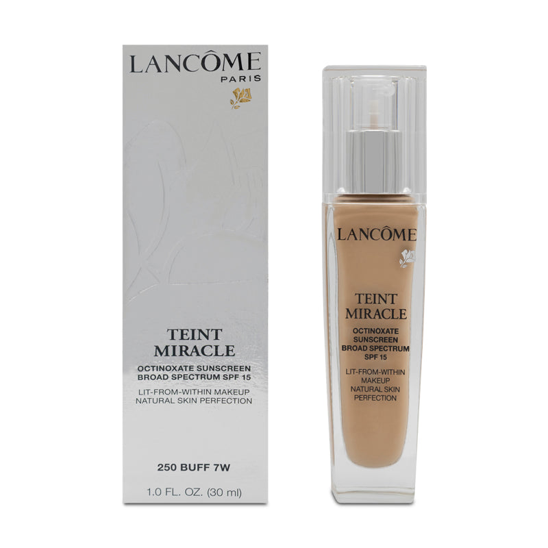 Lancome Teint Miracle Octinoxate SPF 15 Foundation 250 Buff 7W (Blemished Box)