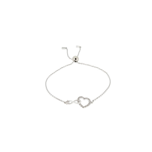 Swarovski Silver Infinity Heart Bracelet 
