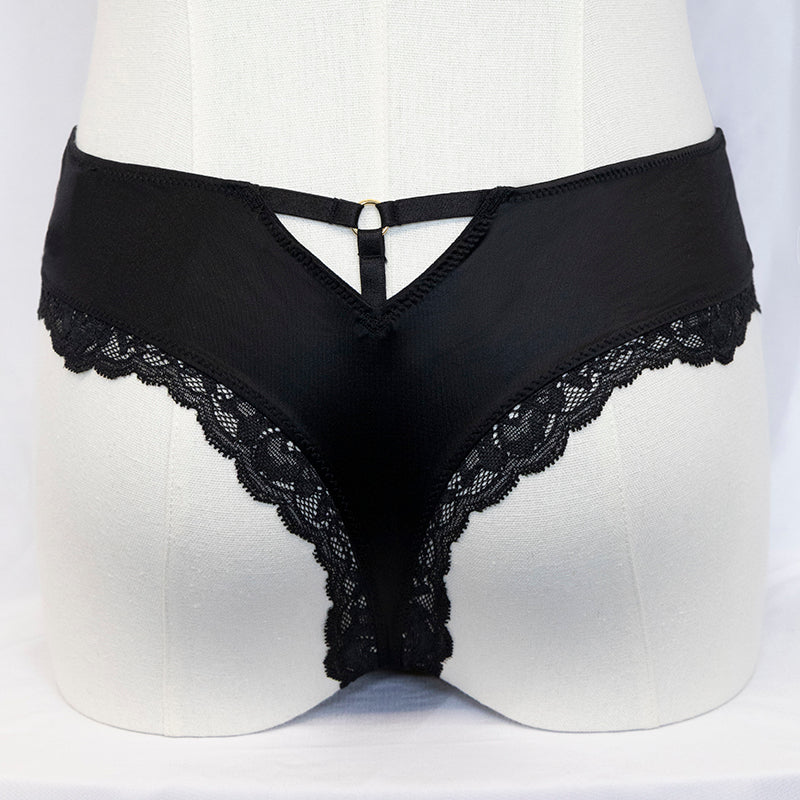 Victoria's Secret Very Sexy Thong Medium Black and Red Gift Box