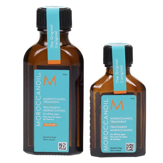 Moroccanoil 50ml & 25ml Hair Oil Haircare Set (Blemished Box)
