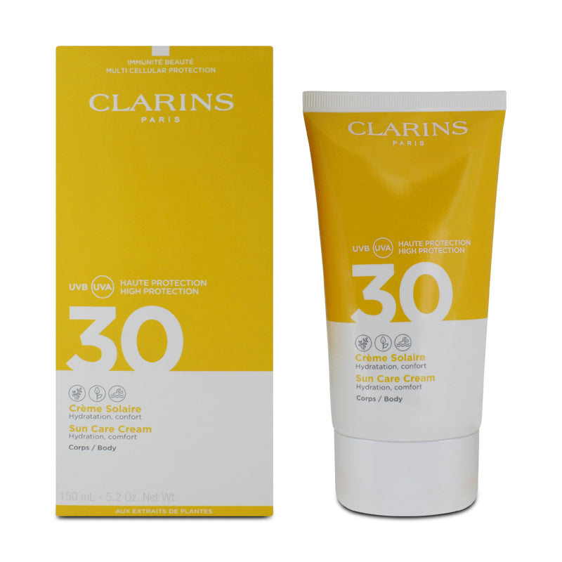 Clarins Body Sun Cream SPF30 150ml (Blemished Box)