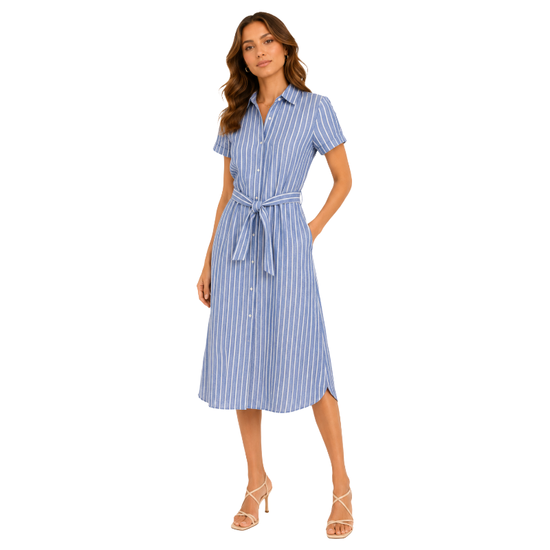 Ralph Lauren Women's Striped Linen Dress | Chic Style Ralph Lauren Women's Striped Linen Dress | Chic Style