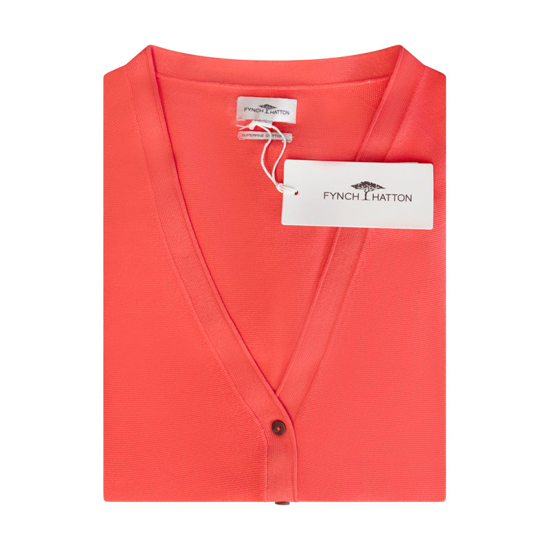 Fynch-Hatton Women's Cardigan Coral - Parent Variant