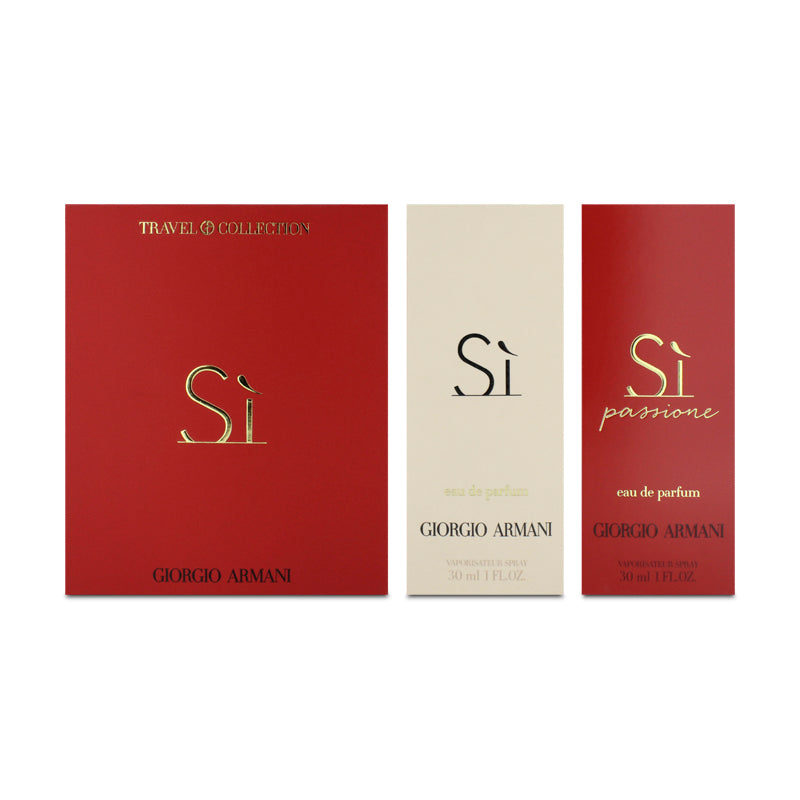 Giorgio Armani Si 30ml Eau De Parfum Travel Gift Set (Blemished Box)