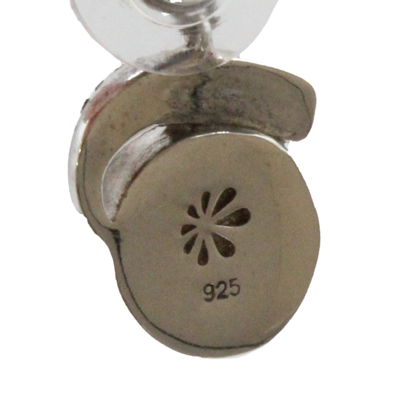 Marahlago Round Larimar Stone Sterling Silver Earrings