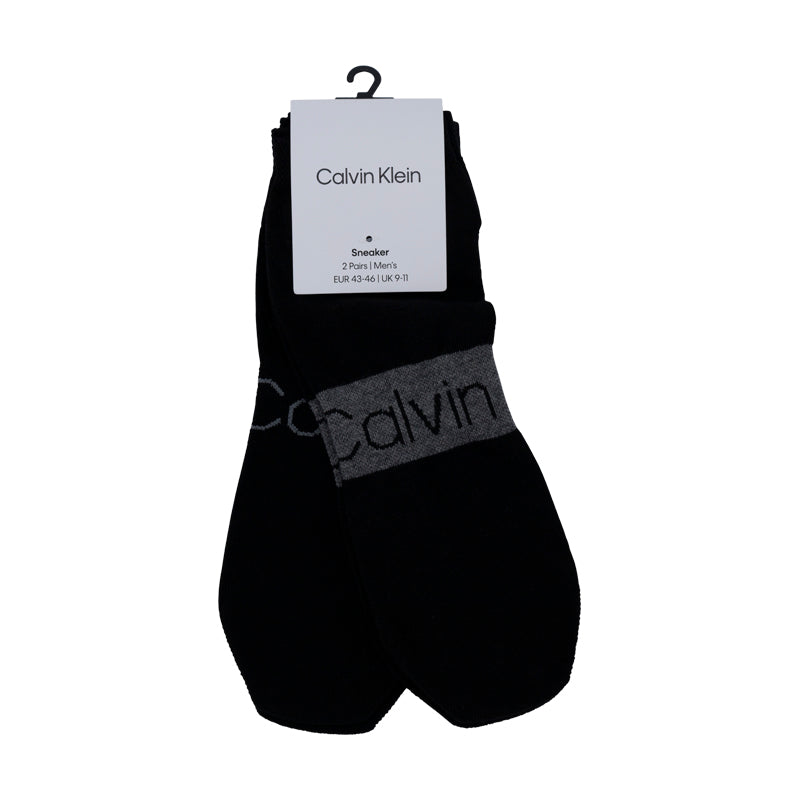 Calvin Klein Sneaker Ankle Socks Black - 2 Pack Men's