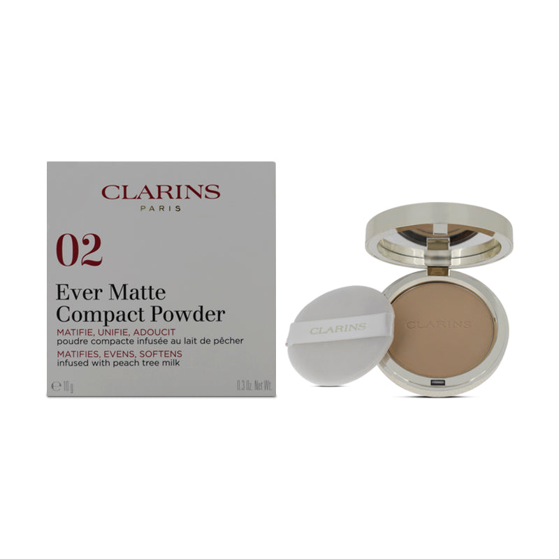 Clarins Ever Matte Compact Powder 02 Light (Blemished Box)