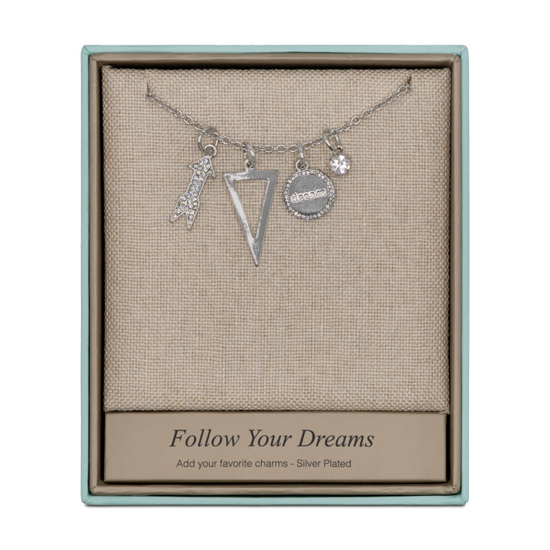 Lovita Silver Necklace Follow Your Dreams
