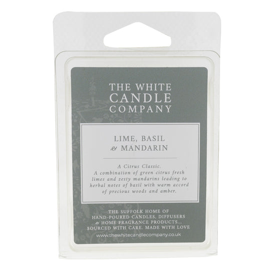 The White Candle Company Lime, Basil & Mandarin Wax Melts