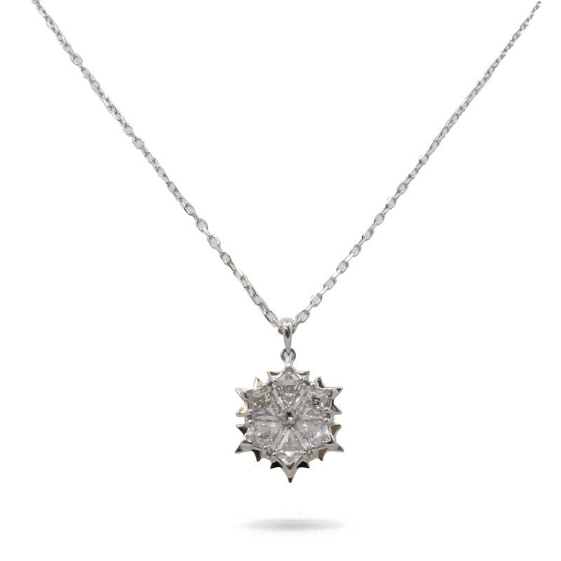 Swarovski Magic Pendant Silver Snowflake Necklace