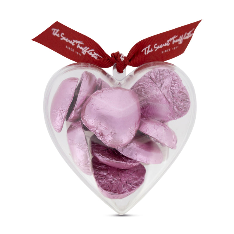 Luxury Swiss Solid Milk Chocolate Pink Hearts 65g