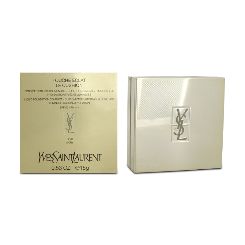 YSL Touche Eclat Le Cushion Liquid Foundation Compact SPF50 B20 Ivory