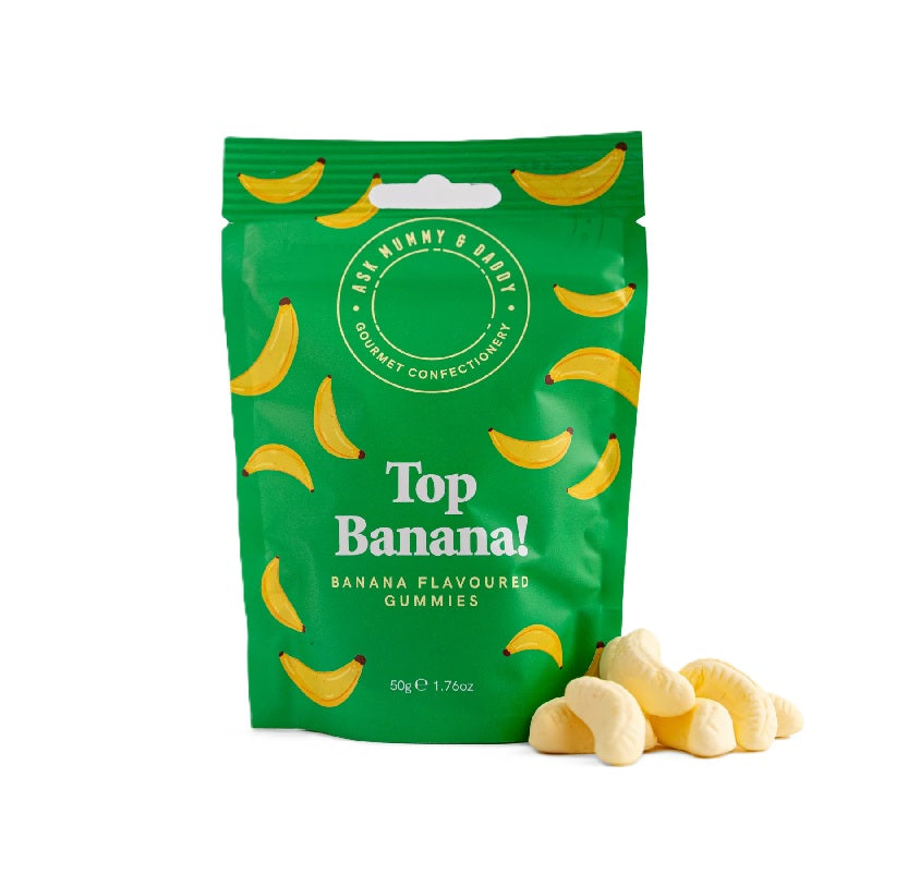 Ask Mummy & Daddy Top Banana! Foam Sweets 50g