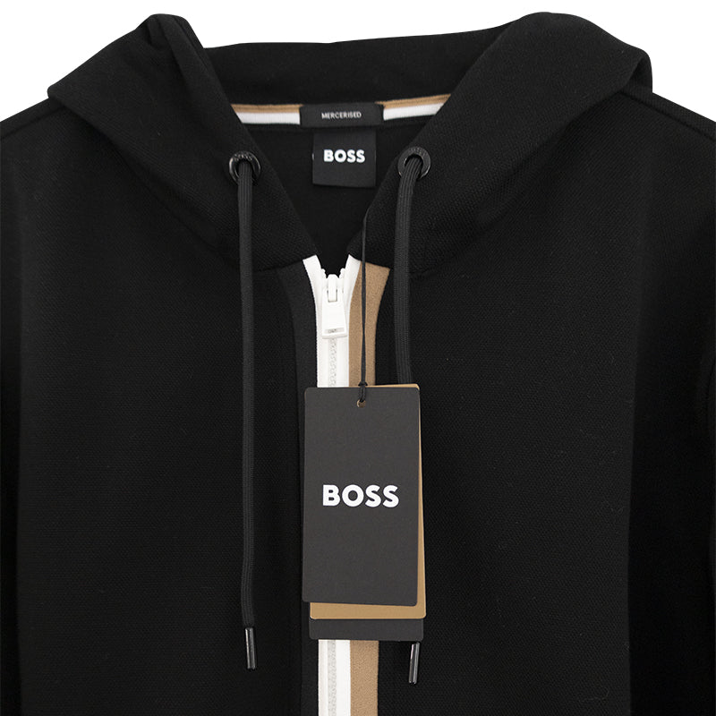 Hugo Boss Salvi 131 Sweatshirt With Zip - Black Men's