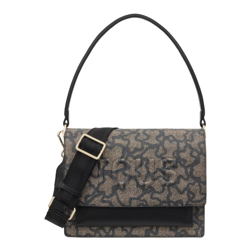 Tous Medium Black Kaos Icon Audree Crossbody Hand Bag