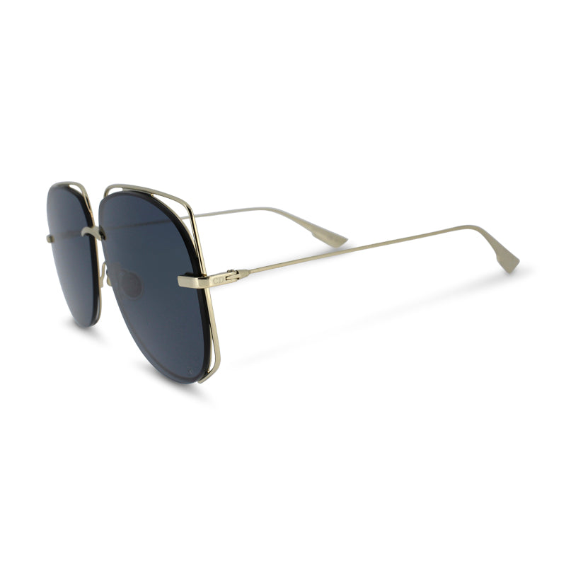 Dior Stellaire 6 Half Rim Aviator Gold Sunglasses J5GA9 (No Case)