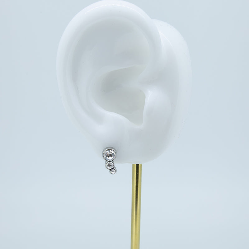 Dyrberg/Kern Swarovski Crystal Stud Earrings