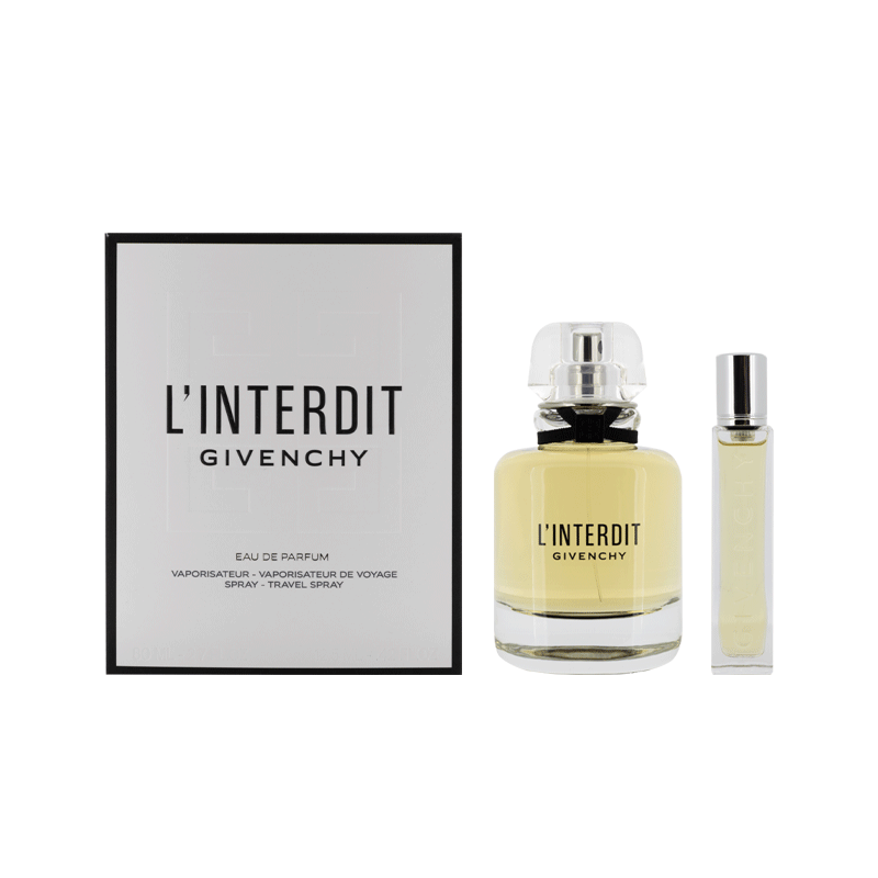 Givenchy L'Interdit 80ml EDP & 12.5ml Travel Spray Set