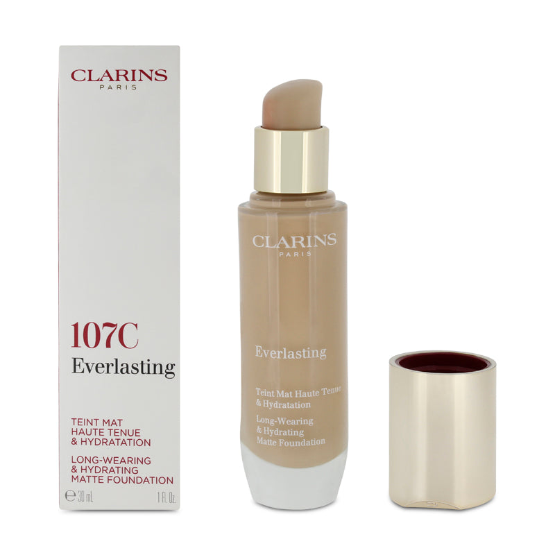 Clarins Everlasting Foundation Hydrating Matte 107C Beige 30ml