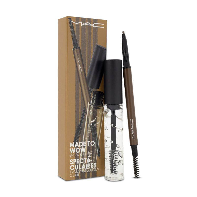 MAC Made To Wow Eyebrow Kit - 2 Piece Set for Light Brows