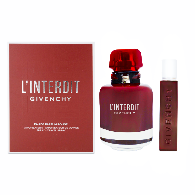 Givenchy L'Interdit Rouge 80ml & 12.5ml Eau De Parfum Gift Set