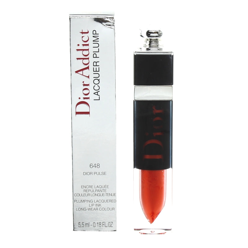 Dior Addict Lacquer Plump Dior Pulse 648 Red Lipstick