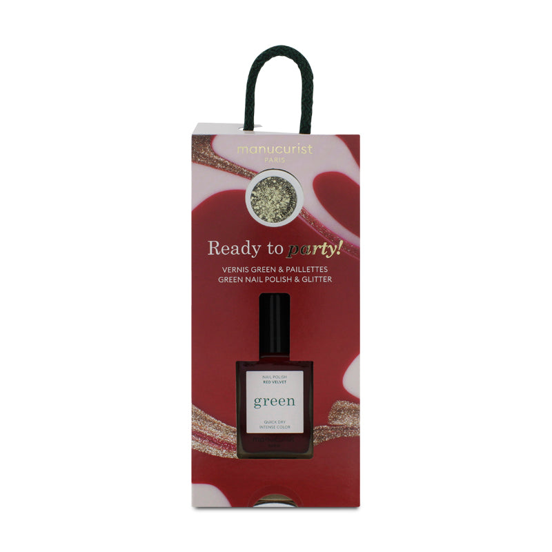 Manucurist Ready To Party Nail Polish with Gold Glitter (Blemished Box)