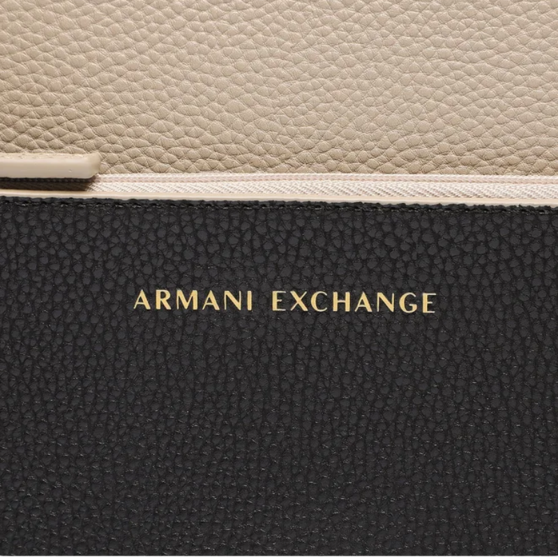 Armani Exchange Reversible Tote Bag Black/Beige CC703
